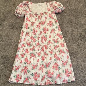Endless Rose Floral Button Down Maxi Dress